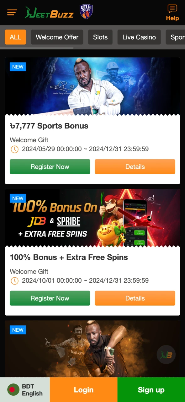 You can get many bonuses at JeetBuzz.